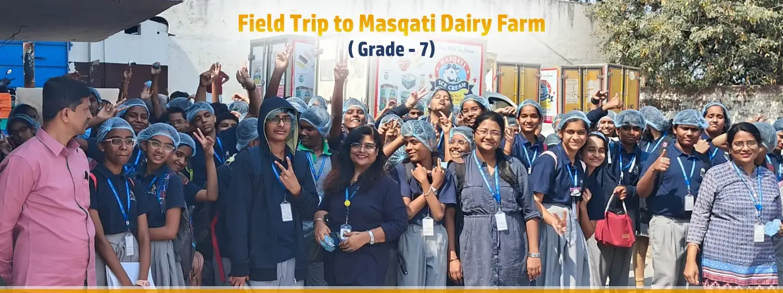 Field Trip to Masqati Dairy Fram - CGR International School - Best School in Madhapur / Hyderabad