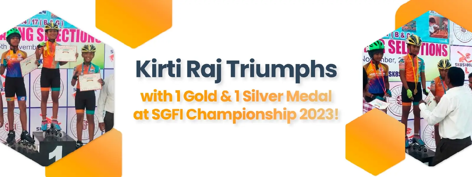 Kirti Raj Triumps with 1 Gold & 1 Silver Medal at SGFT Championship 2023  - CGR International School - Best School in Madhapur / Hyderabad