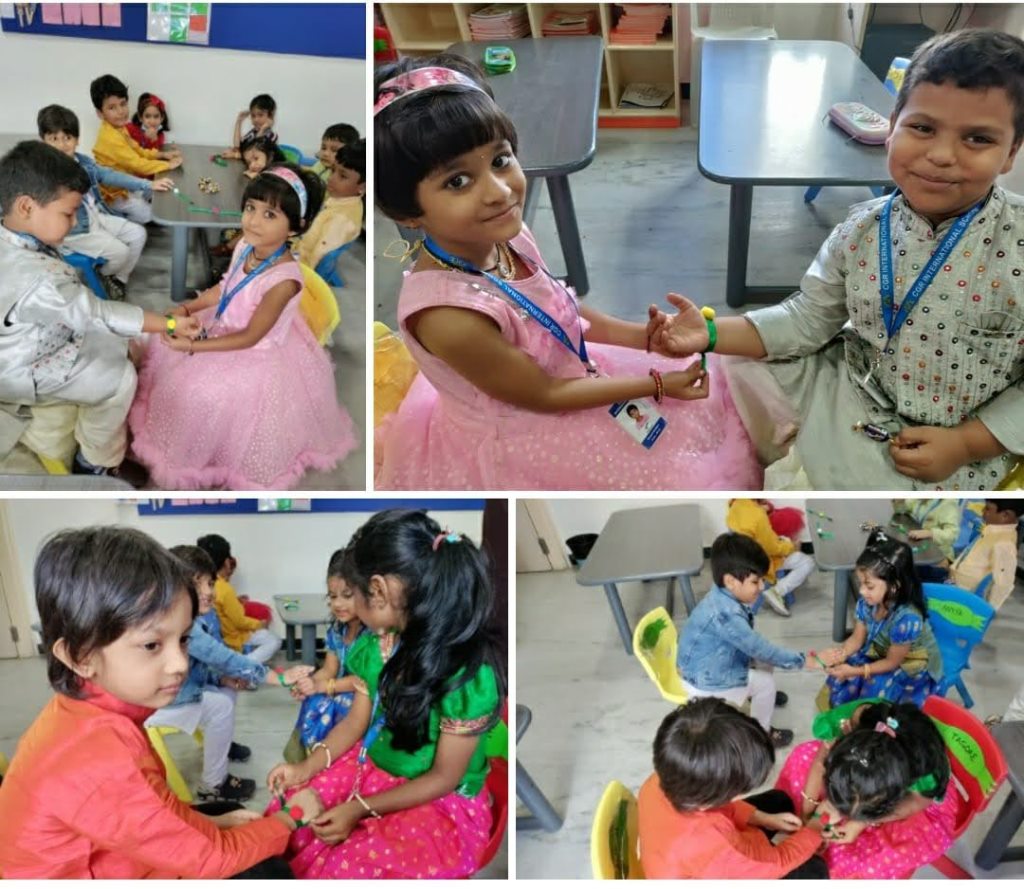 Pre-Primary Raksha Bandhan Celebrations 2022 - CGR International School - Top School in Madhapur / Hyderabad