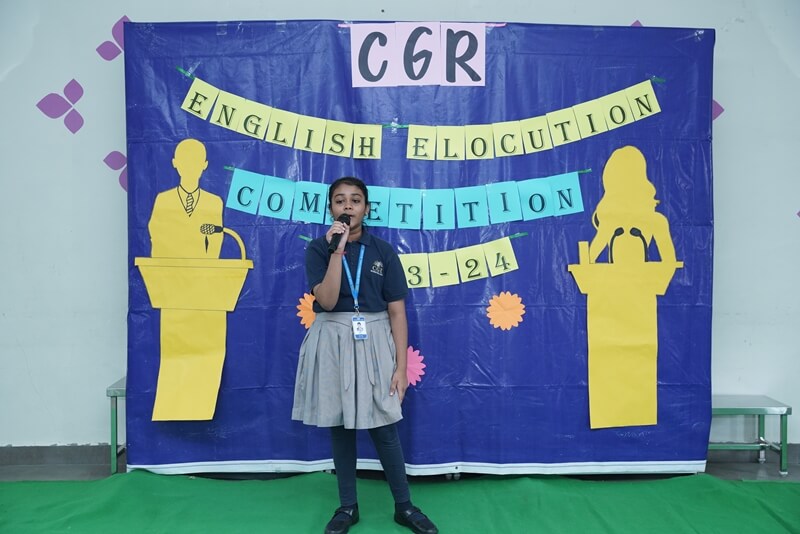 English Elocution (Grade - 8, 9 & 10) - CGR International School - Best School in Madhapur / Hyderabad