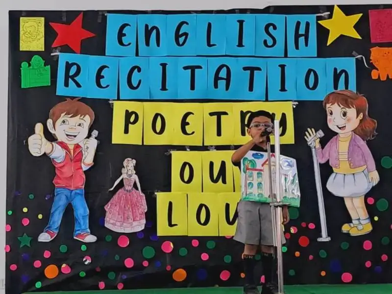 English Recitation Activity (Pre-Primary) 2023 - CGR International School - Top School in Madhapur / Hyderabad