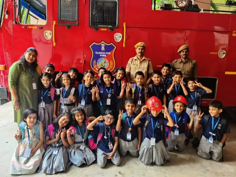 Field Trip to Fire Station (Grades 1 & 2) | Top School in Hyderabad | Best CBSE School