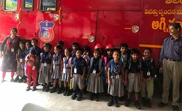 Field Trip to Fire Station (Grades 1 & 2) - CGR International School - Best School in Madhapur / Hyderabad