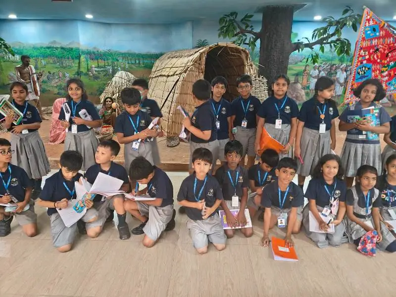 Field Trip to the Nehru Tribal Museum (Grade 3) - CGR International School - Best School in Madhapur / Hyderabad