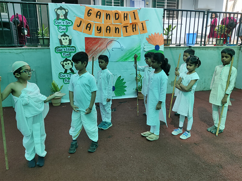 Gandhi Jayanti Celebrations | Top School in Hyderabad | Best CBSE School