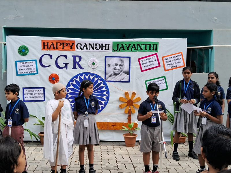 Gandhi Jayanti Celebrations | Top School in Hyderabad | Best CBSE School