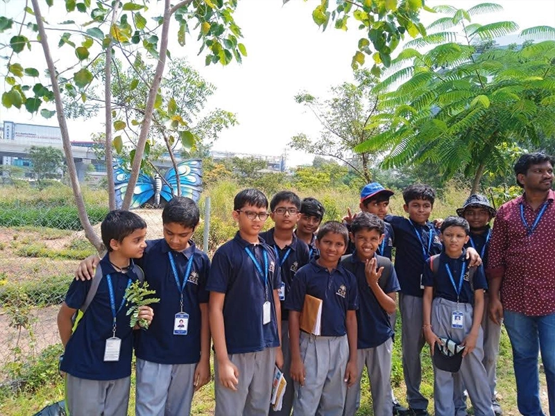 Grade 6 - Botanical Gardens Field Trip 2022 - CGR International School - Best School in Madhapur / Hyderabad