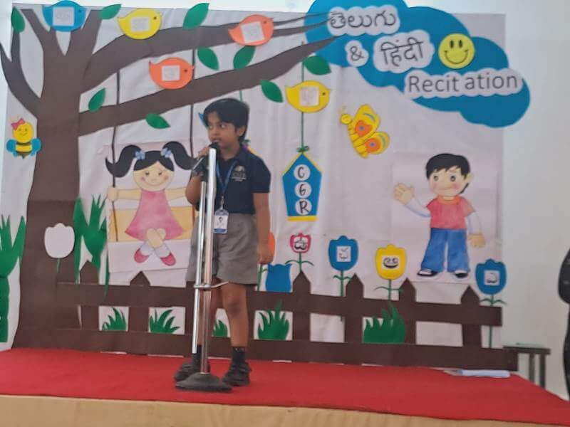 Hindi Recitation Activity (Pre Primary) | Top School in Hyderabad | Best CBSE School