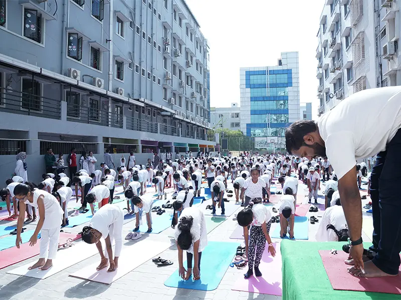 International Yoga Day, 2023 - CGR International School - Best School in Madhapur / Hyderabad