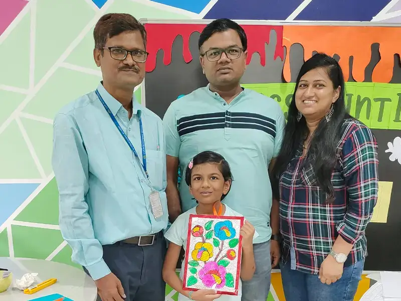 Parent Glass Painting Workshop 2023 | Top School in Hyderabad | Best CBSE School
