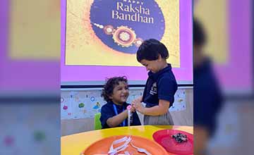 Raksha Bandhan Celebrations- Nursery to Grade 2  - CGR International School - Best School in Madhapur / Hyderabad